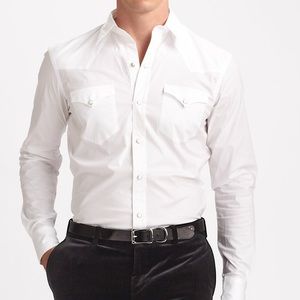 (NWOT)White Ralph Lauren Black Label Western Shirt